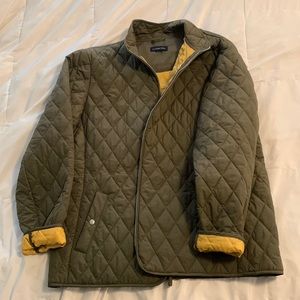 Lands End quilted lightweight fall zippered jacket